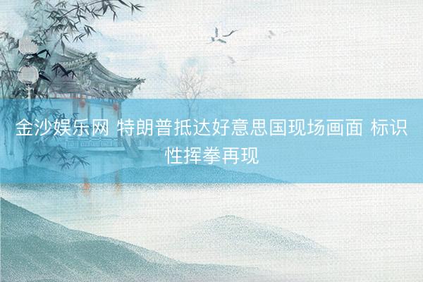 金沙娱乐网 特朗普抵达好意思国现场画面 标识性挥拳再现
